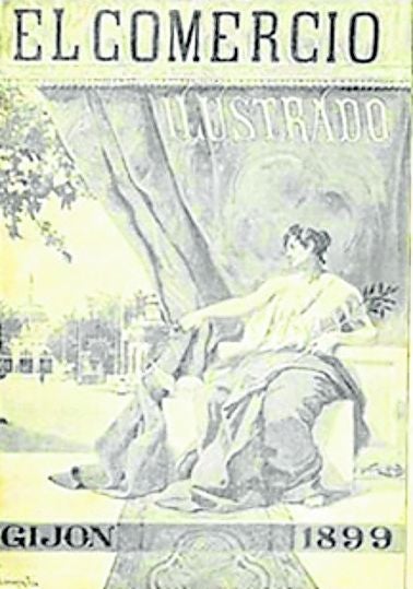 Imagen - Ilustración del pintor Martínez Abades en la portada de una edición especial de EL COMERCIO de 1899.