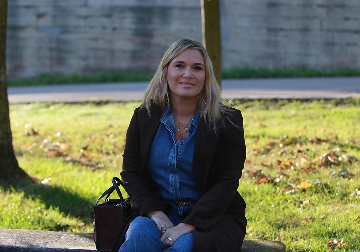 Isabel González, en la zona de Nuevo Roces, en Gijón.