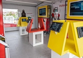 Zona de 'gamificación' de la Experiencia Roadshow, que llegará a El Molinón el 28 de octubre.