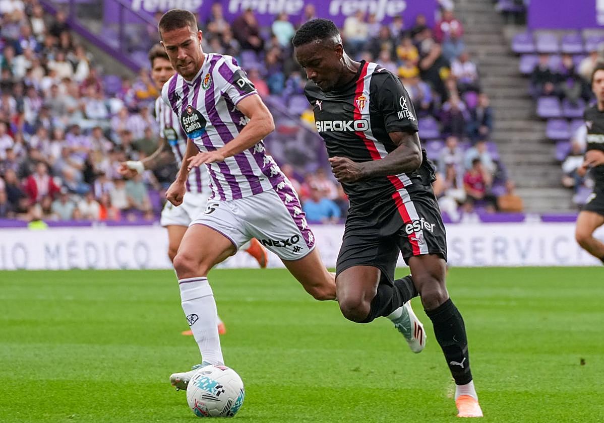 Otero fue uno de los protagonistas de la jornada, por ser el autor de dos de los tres goles en el partido contra el Valladolid.