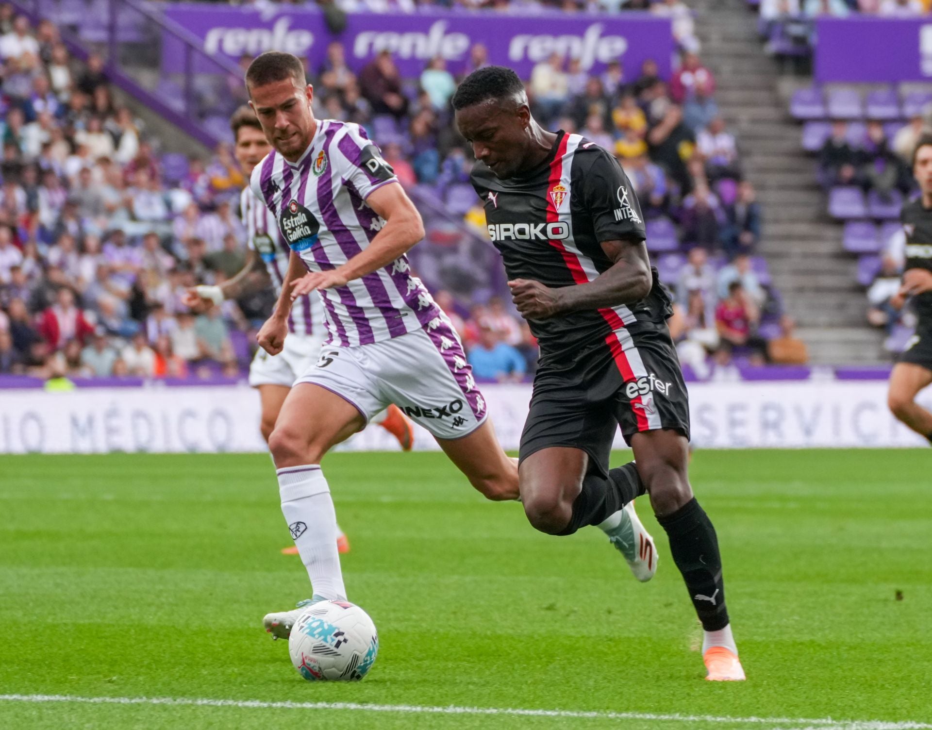 Las mejores jugadas del Real Valladolid-Sporting de Gijón, en imágenes