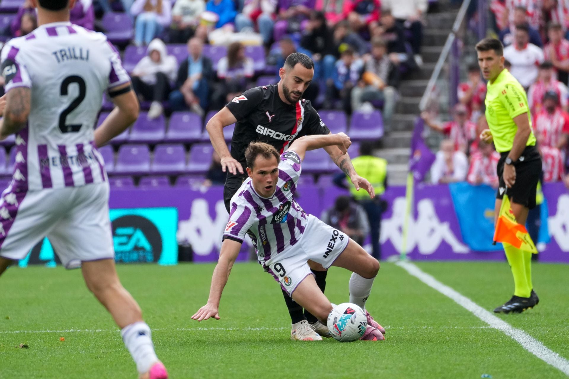 Las mejores jugadas del Real Valladolid-Sporting de Gijón, en imágenes