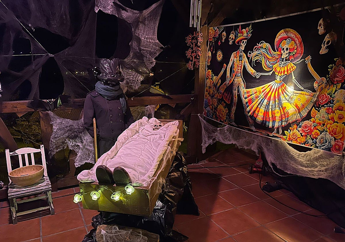 Una de las viviendas de Siones, decoradas para la edición del pasado año.