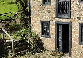 Entrada principal de Casa Filomena, en El Corralón valle de Santa Bárbara.