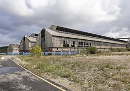 Aspecto actual de las antiguas naves de fabricación de aluminio de Alcoa.