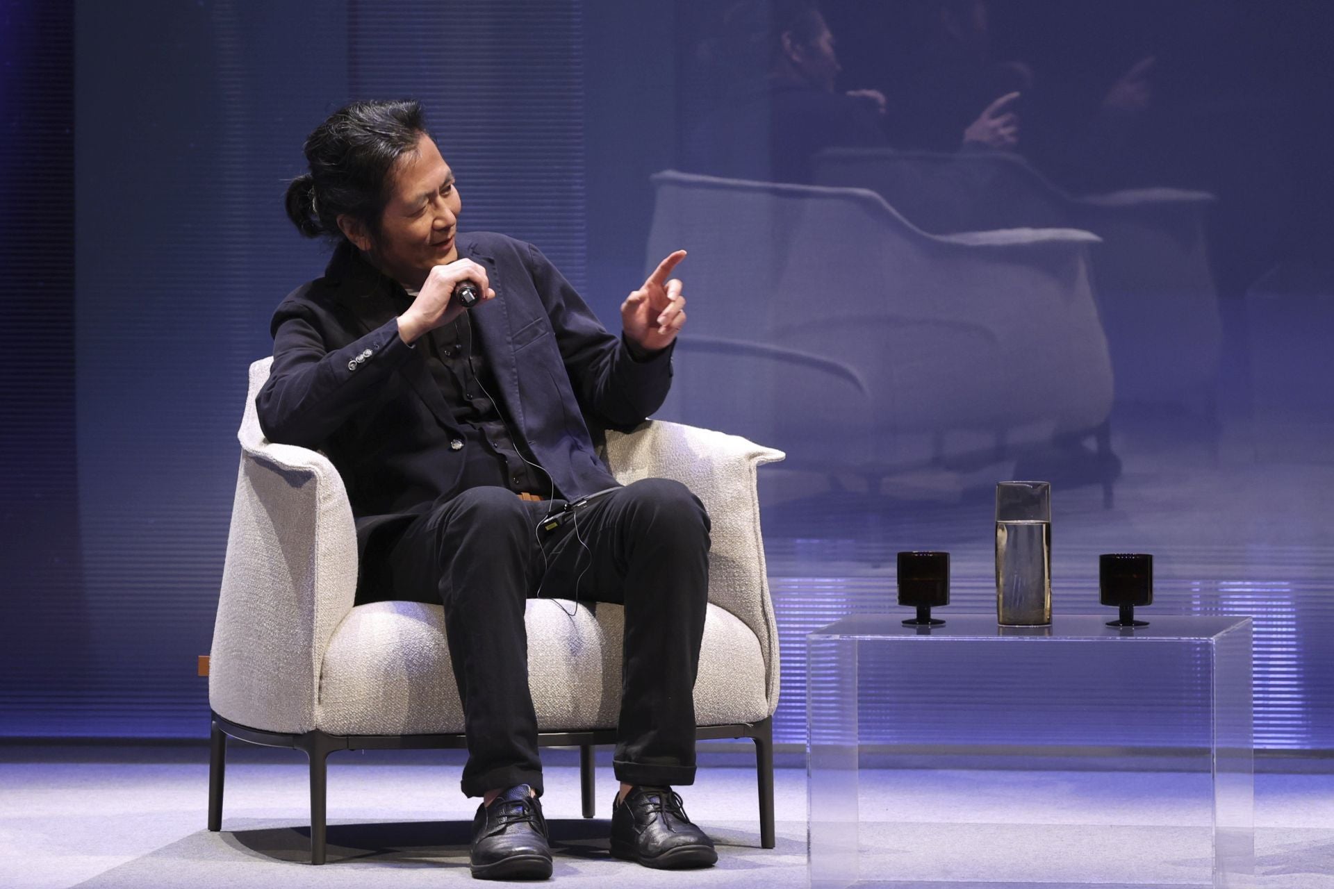 Encuentro de Byung-Chul Han con el público en el teatro Jovellanos