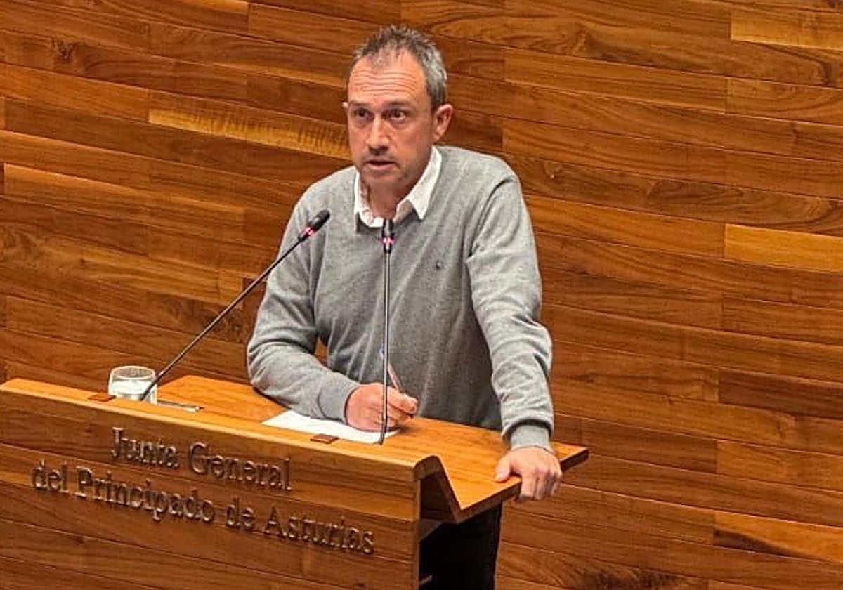 Ovidio Zapico, este martes, durante su intervención en la Junta General.