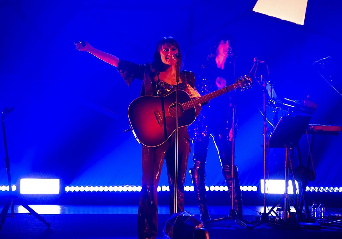 Amaral, en 2020 en su último concierto en Avilés.