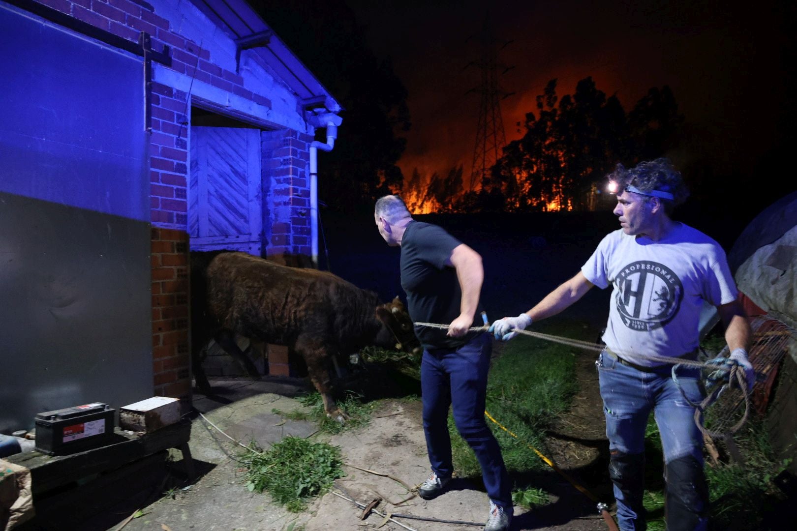 Vecinos desalojados y olor a quemado en todo Gijón: las imágenes del fuego en el Monte Areo