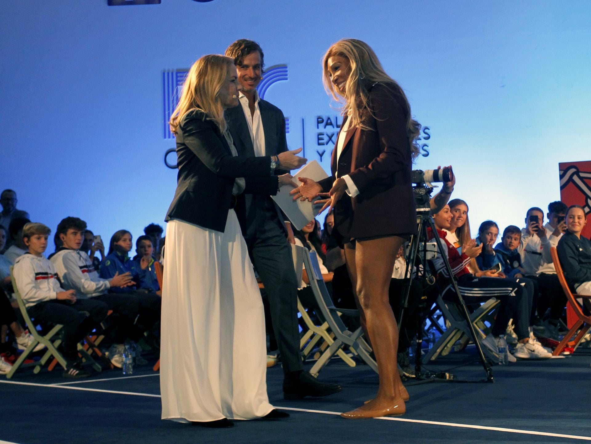Encuentro de Serena Williams con el público en el Calatrava
