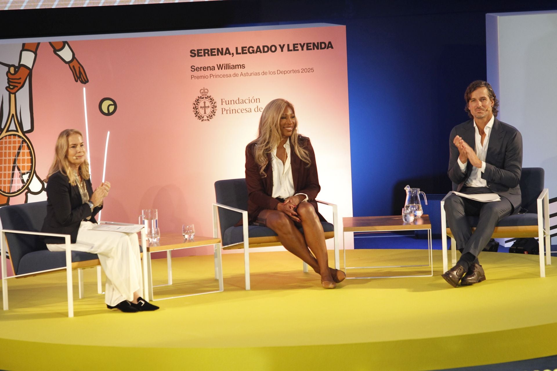 Encuentro de Serena Williams con el público en el Calatrava