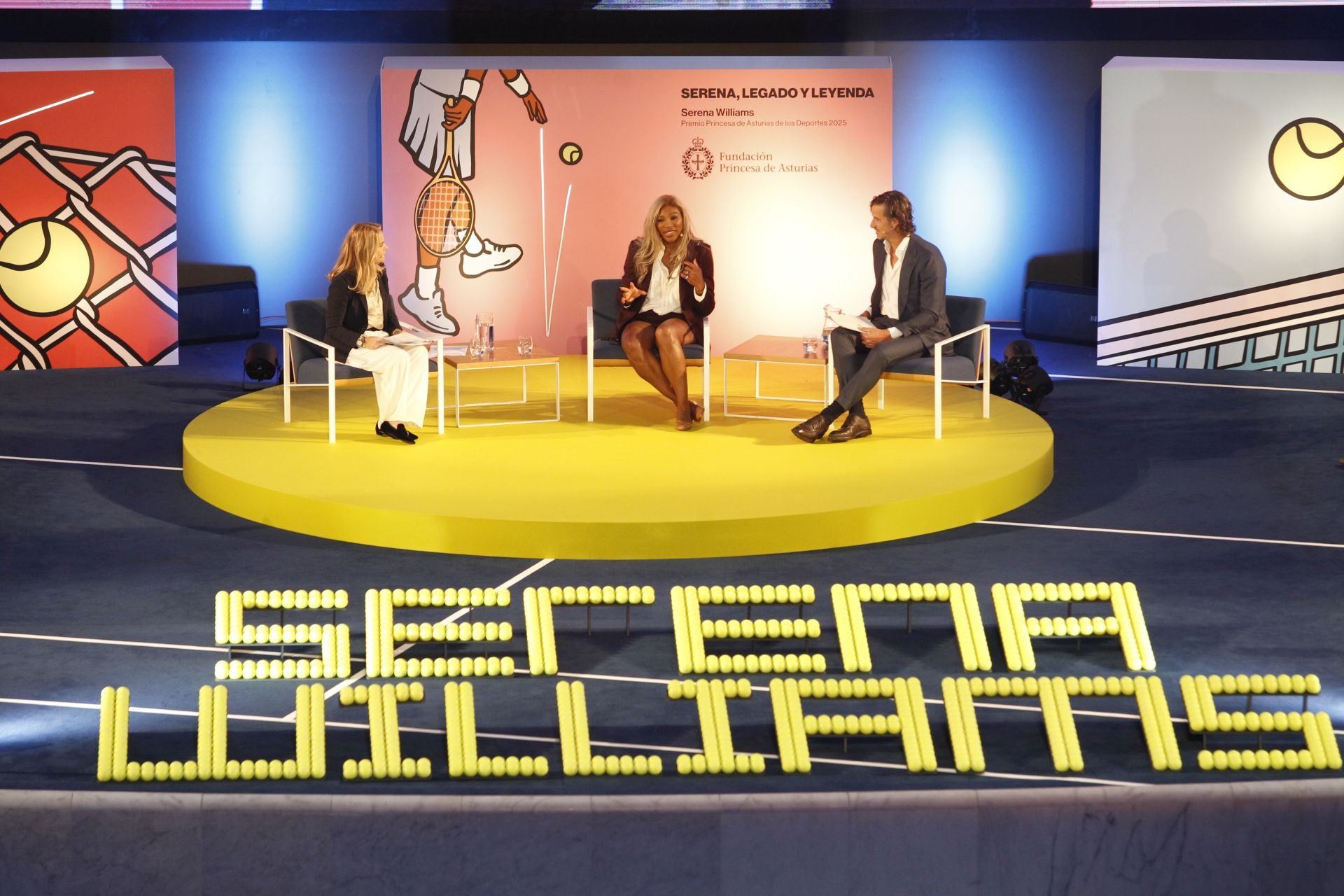 Encuentro de Serena Williams con el público en el Calatrava