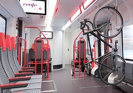 Infografía del modelo que CAF está fabricando para renovar la flota de ancho métrico de Renfe en Asturias y Cantabria