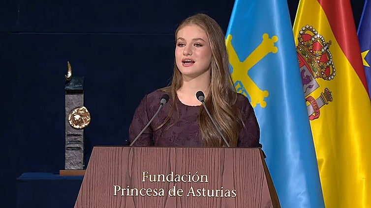 Discurso de la Princesa Leonor en la ceremonia de la entrega de los Premios Princesa de Asturias 2025