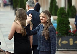 La Princesa de Asturias, Leonor de Borbón, a su llegada al concierto de los Premios Princesa de Asturias.