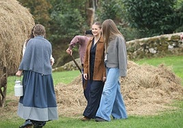 La Familia Real, en Valdesoto, Pueblo Ejemplar de Asturias.