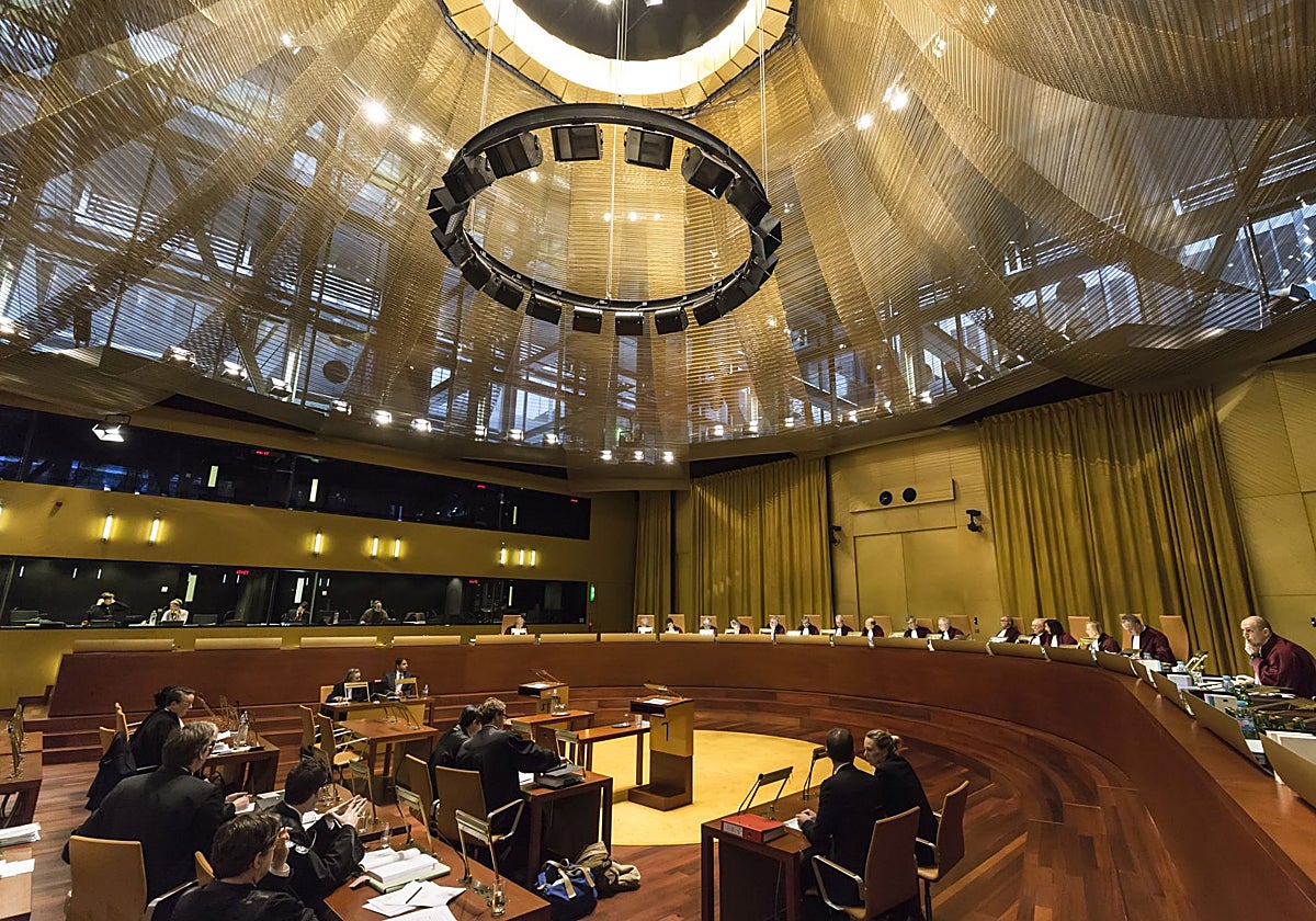 Vista celebrada en la Gran Sala del Tribunal de Justicia de la UE, situado en Luxemburgo.