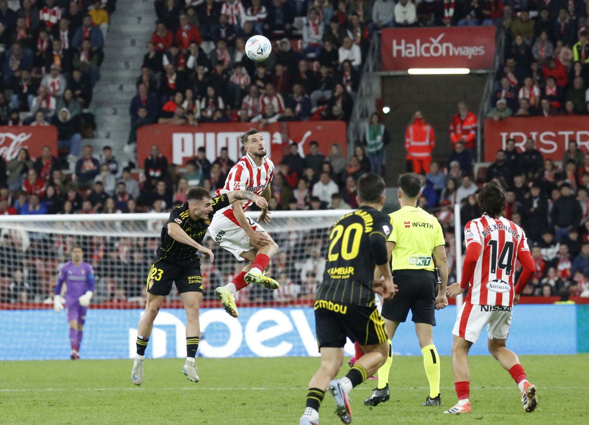 Las mejores jugadas del Sporting - Zaragoza en imágenes