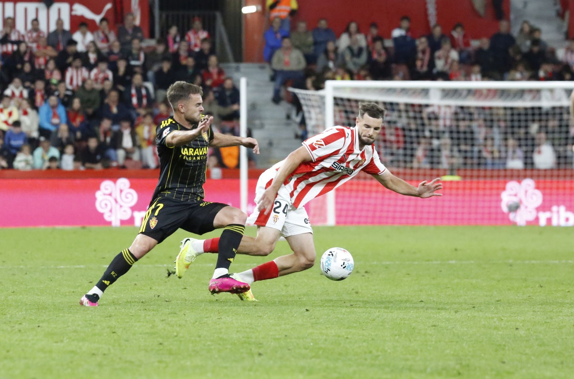 Las mejores jugadas del Sporting - Zaragoza en imágenes