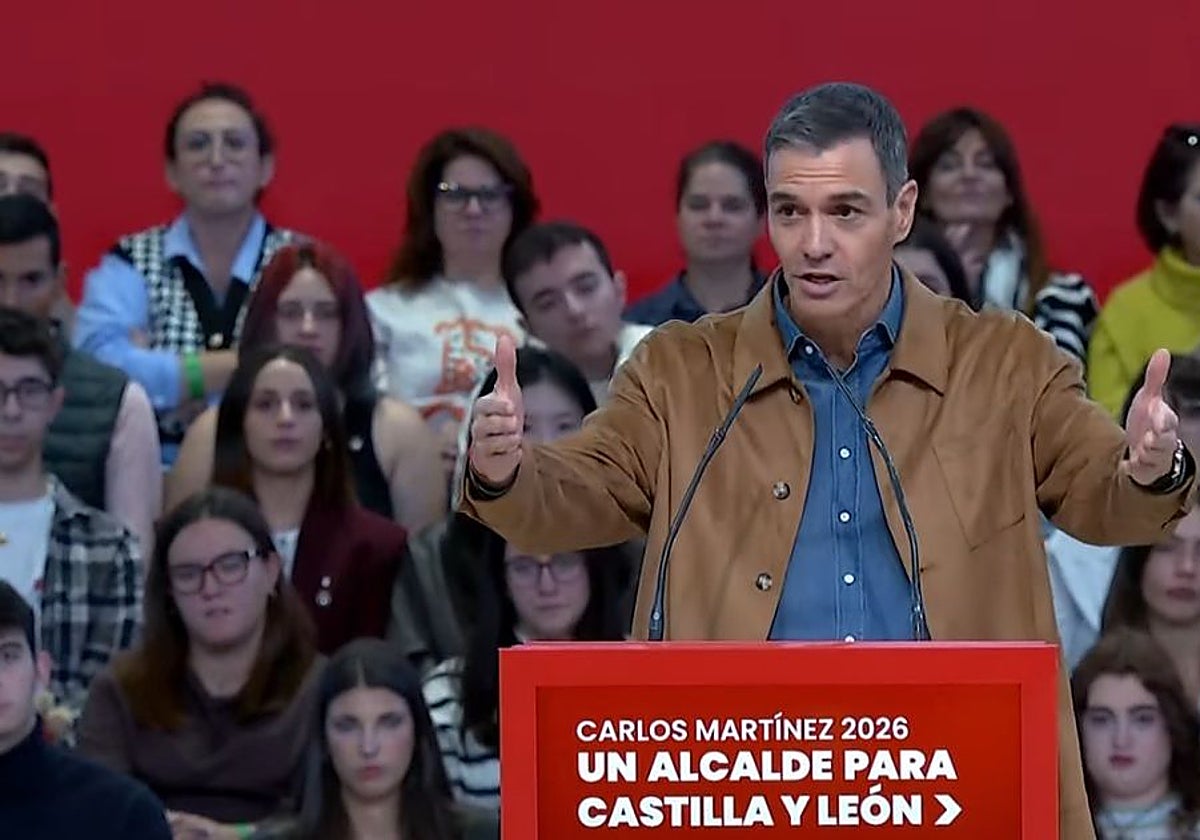 El presidente del Gobierno de España, Pedro Sánchez, en Castilla y León.
