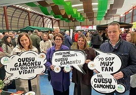 Begoña López, Esther Freile, Gimena Llamedo y Marcelino Marcos.