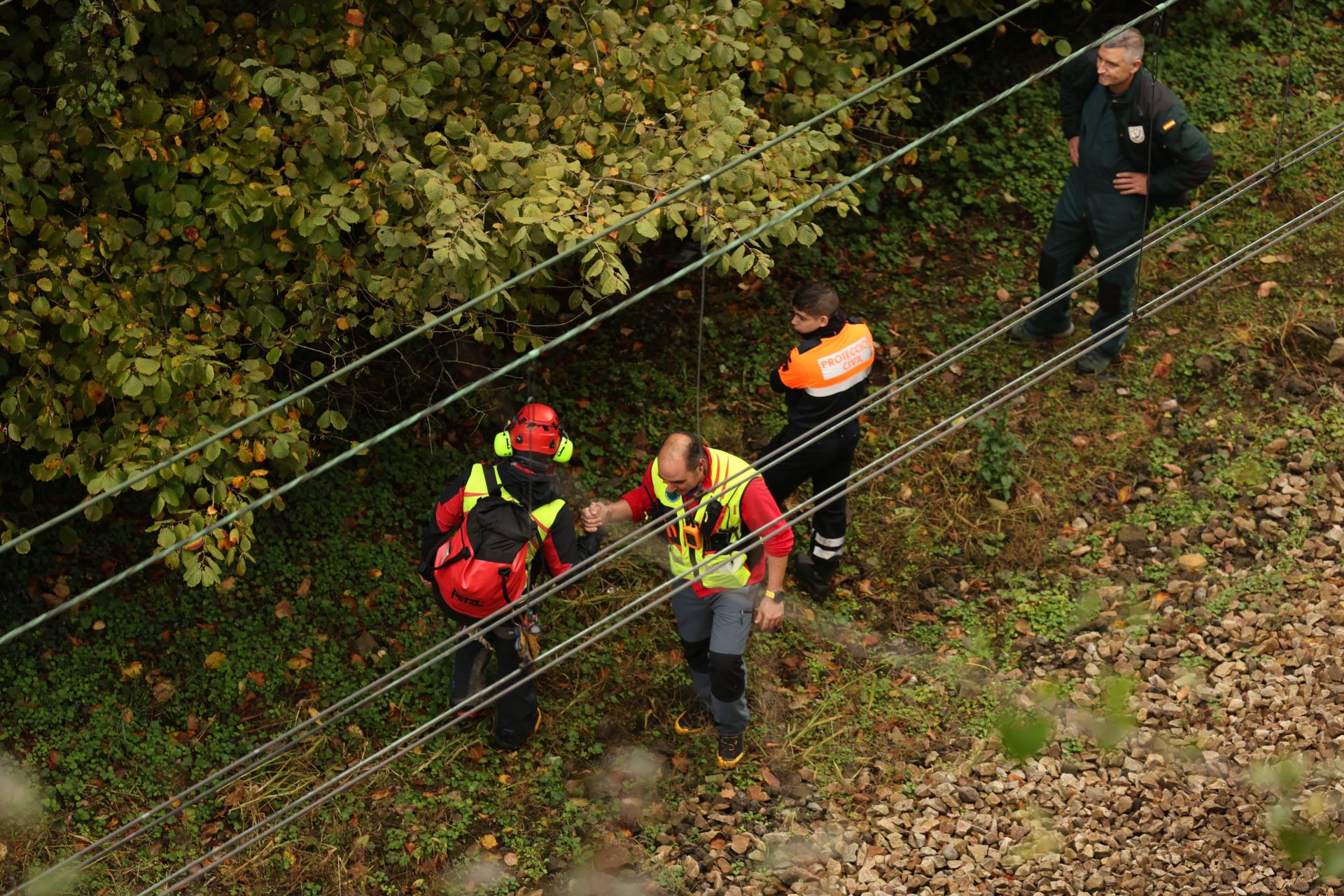 Las imágenes del milagroso rescate al hombre desaparecido en Corvera