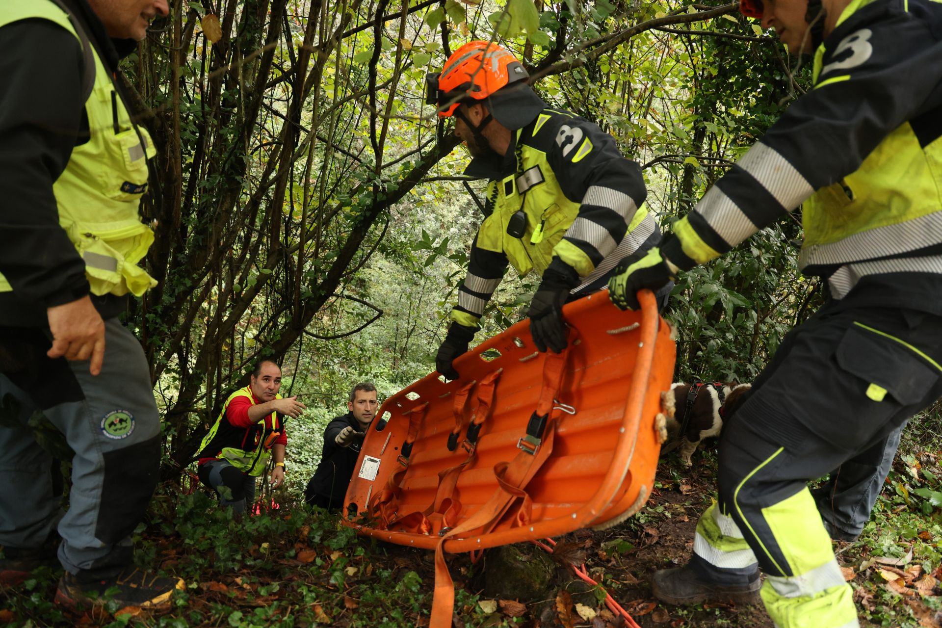 Las imágenes del milagroso rescate al hombre desaparecido en Corvera