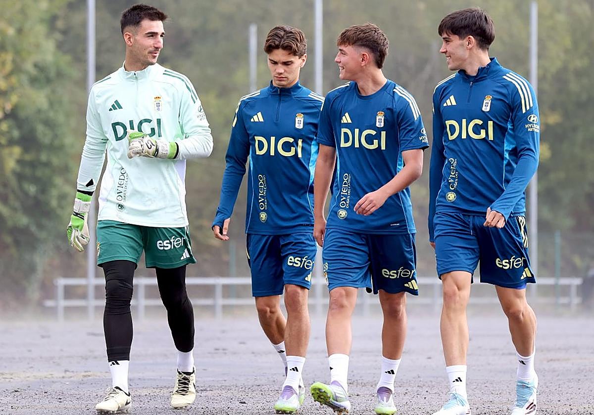 Miguel Narváez, Pablo Agudín, Enzo Pérez y Marco Esteban.