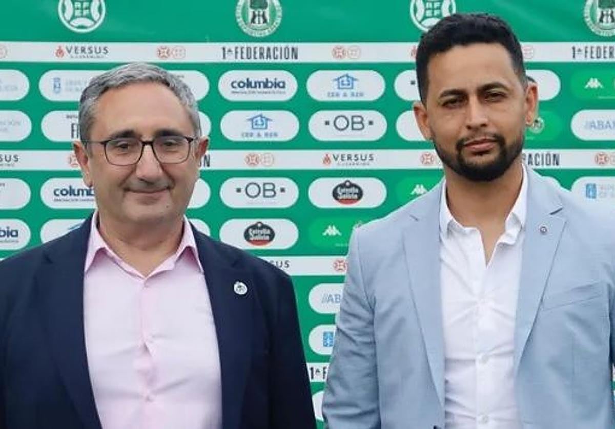 Argimiro Marnotes, presidente, y Joan Lima, director deportivo del Arenteiro.