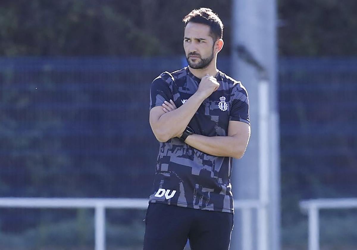 Dani Vidal, en un entrenamiento de esta semana en La Toba 2.