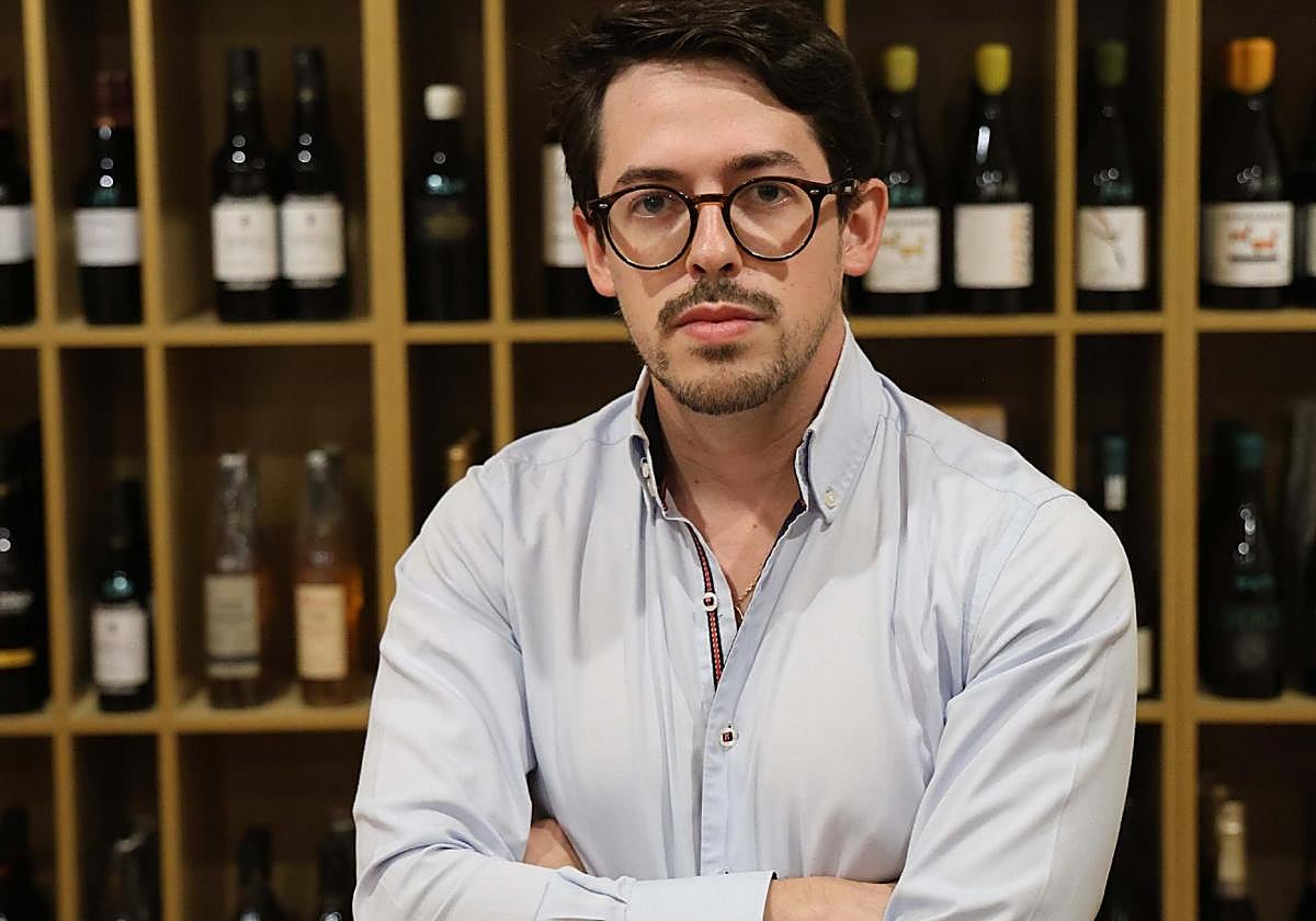 Alexandre Passaga, tras su cata en Conde Prendes.