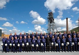 Integrantes del Coro Minero de Turón.