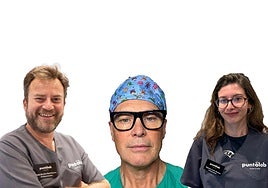 D. Rafael González-Ripoll, el Dr. Marcos Carreño y Dña. Alejandra Llenín