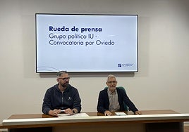 Gonzalo Riestra y Gaspar Llamazares.