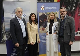 Aquilino Alonso, Luisa Masuet, Beatriz López y Pío Fernández.