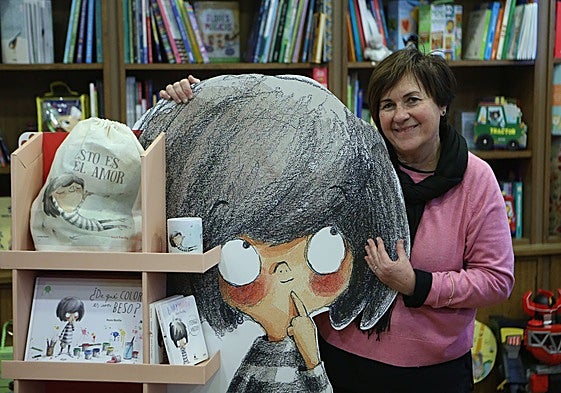 Mar Prieto, en la Librería Reconquista, en 2023.