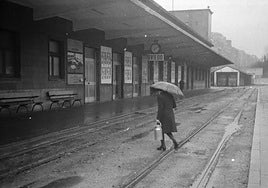 Estación de Económicos, actual estación de autobuses. 1975