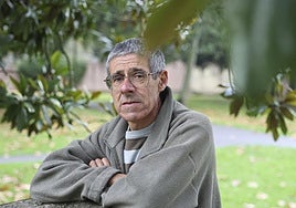 Juan Carlos Vázquez, en el parque de Ferrera.