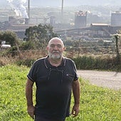 El presidente de la Asociación de Vecinos Vegas Bragas, José Berdayes, en Poago.