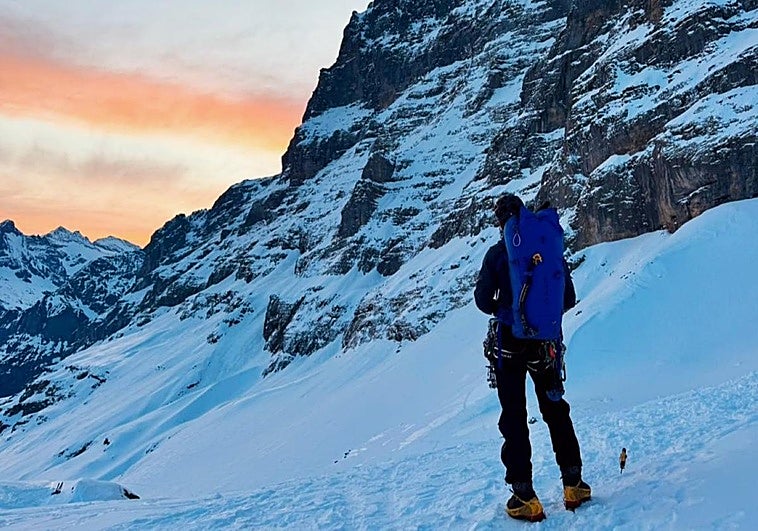 Dos asturianos en la cara norte del Eiger