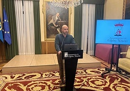 Martínez Salvador en rueda de prensa el miércoles por la tarde.