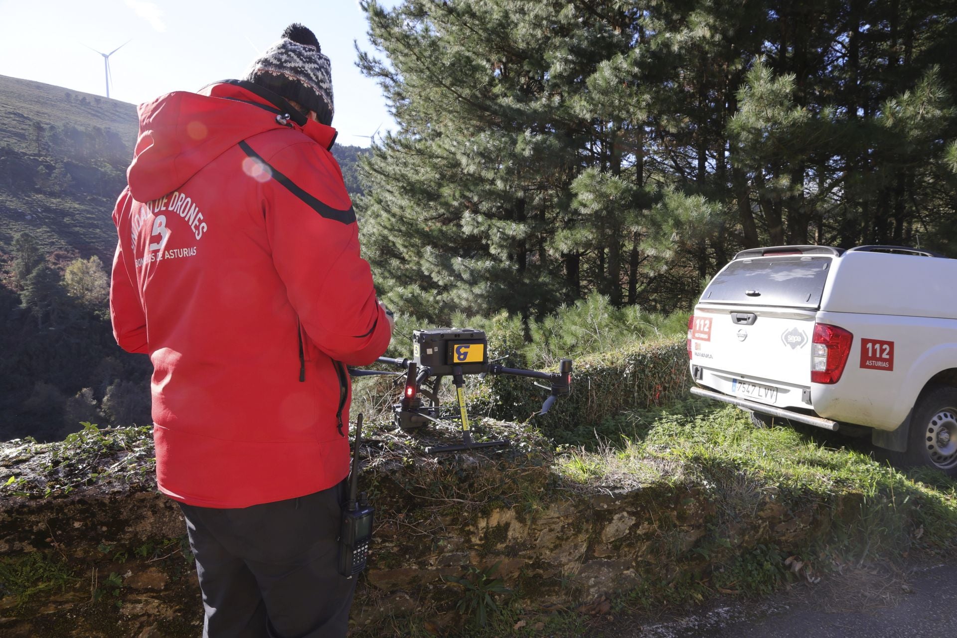 Tomasín, en paradero desconocido: las imágenes de la búsqueda en Tineo