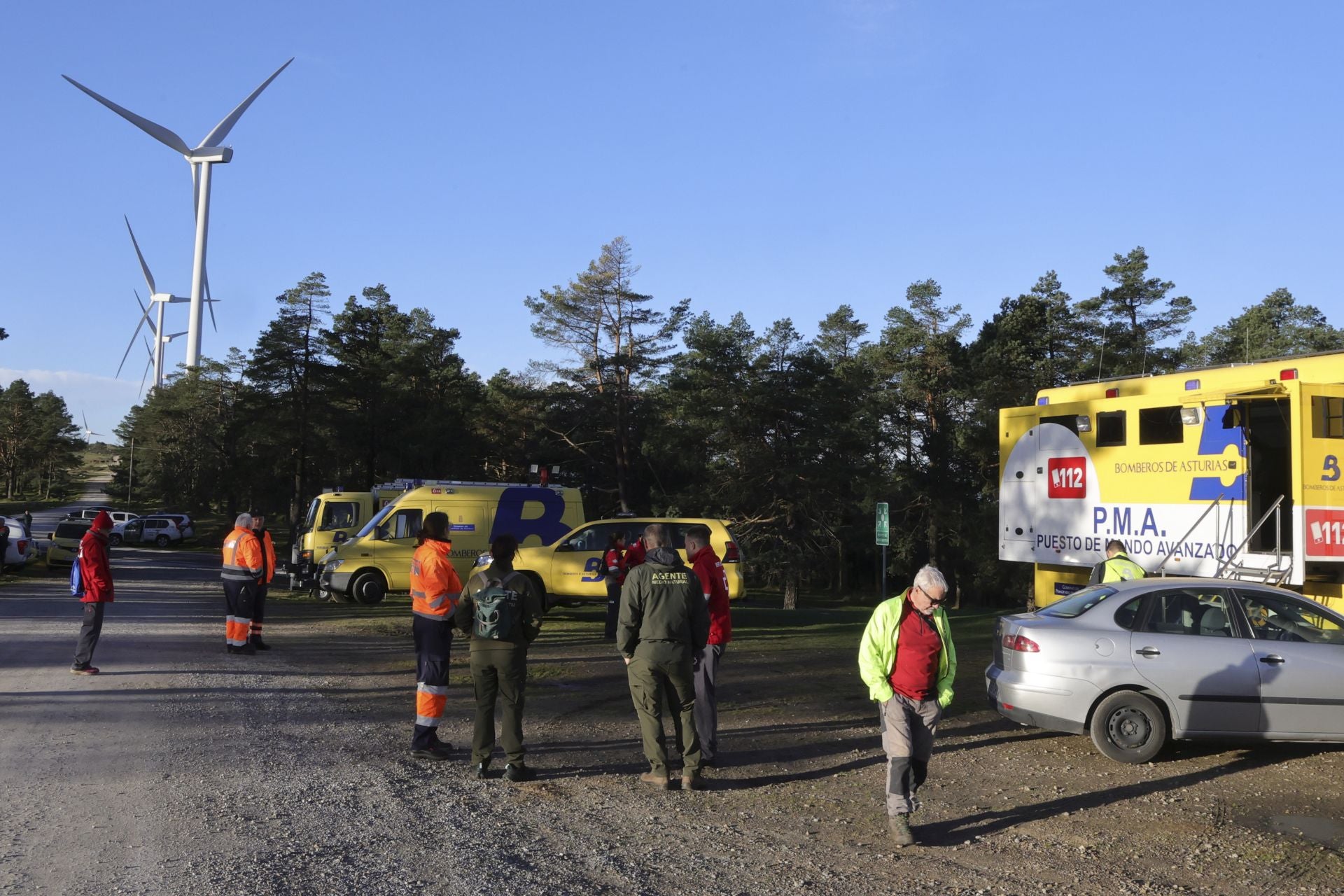 Tomasín, en paradero desconocido: las imágenes de la búsqueda en Tineo