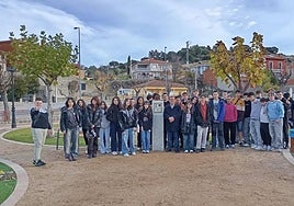Los alumnos en uno de los días de la visita a tierras de Ávila.