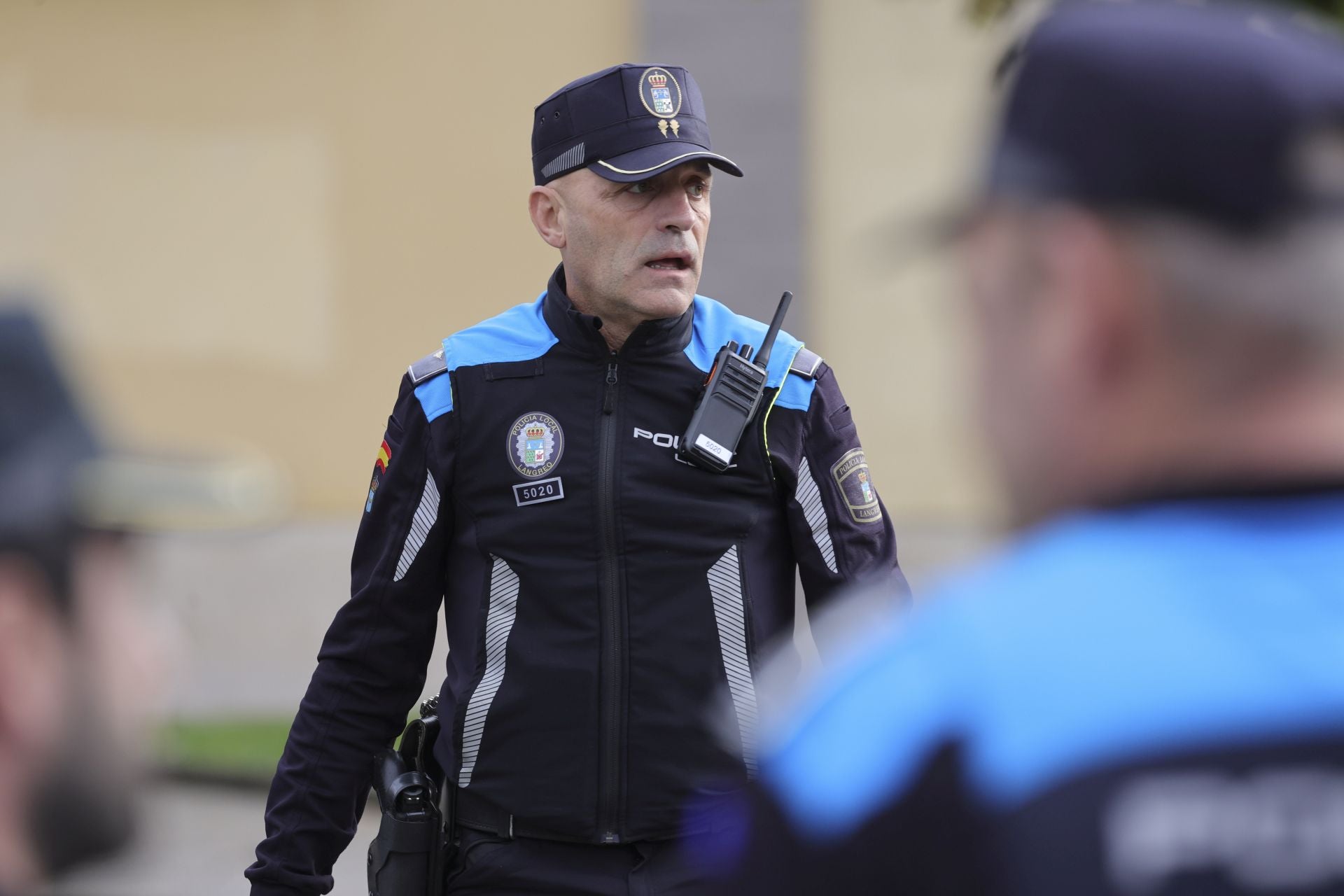 Espectacular simulacro de accidente con víctimas en Langreo