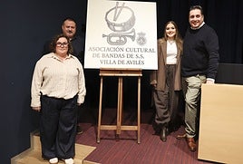 La presentación de la entidad cultural de bandas de Semana Santa ayer en la Casa de Cultura.