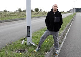 José Luis Fernández, en Serín.