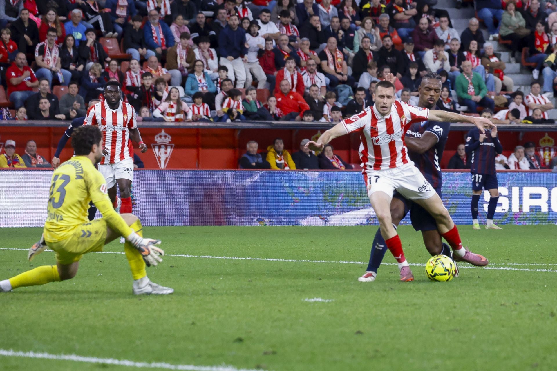 Las mejores jugadas del Sporting de Gijón 1-1 Eibar, en imágenes