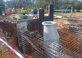 Obras para reforzar el suministro de agua, en Llanera.