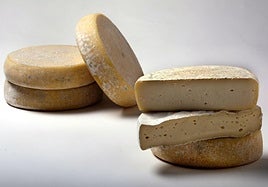 Uno de los quesos asturianos que regresó de Suiza con medalla.